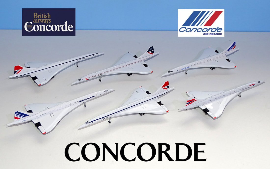 航空機・ヘリコプター Jet-X 1/400 Concorde BRANIFF Chrome Aerospatiale / BAC Concorde​ in 1:400 Scale - YESTERDAY'S AIRLINES