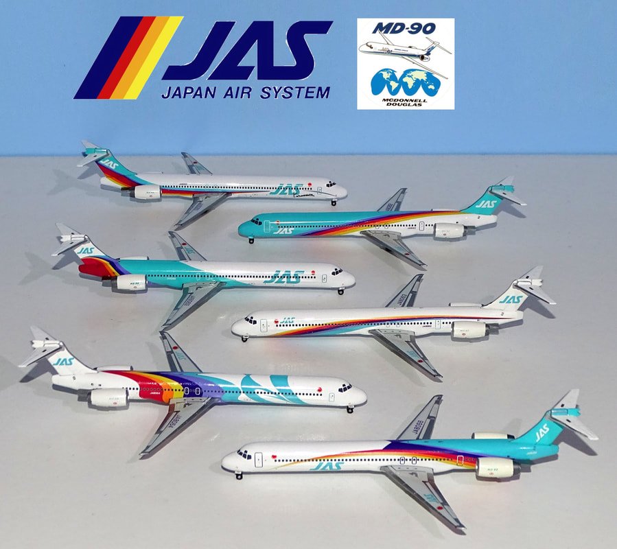 Fly The Rainbow: Japan Air System's Kurosawa MD-90s - YESTERDAY'S