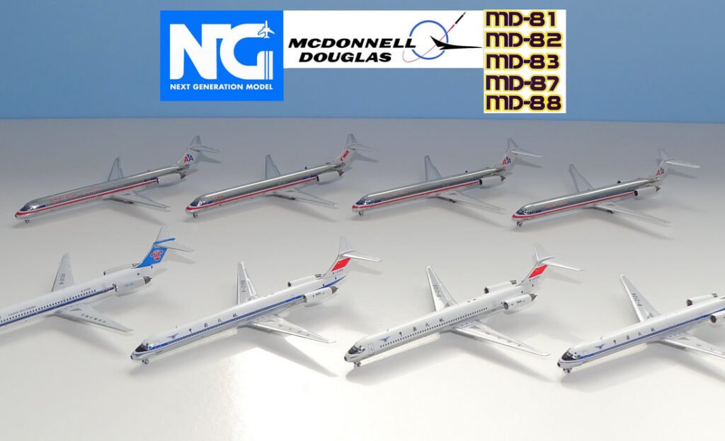 Standard Body McDonnell Douglas MD-80s in 1:400 Scale