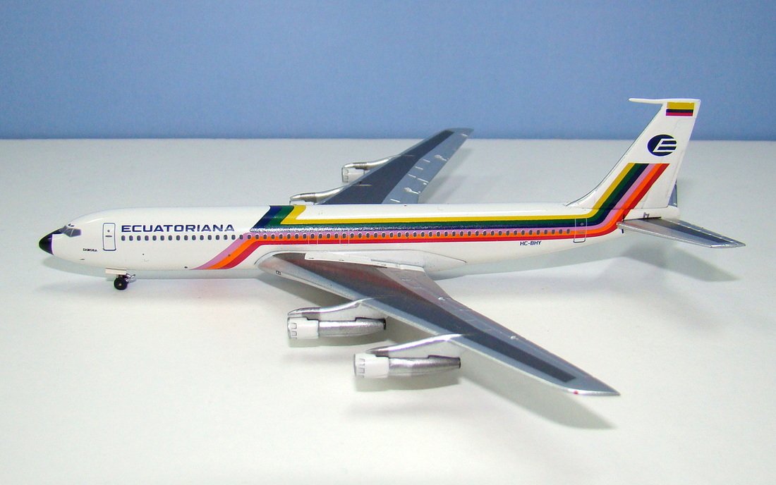Ecuatoriana Boeing 707-321 HC-BHY Aeroclassics 1:400 Scale Model Airliner