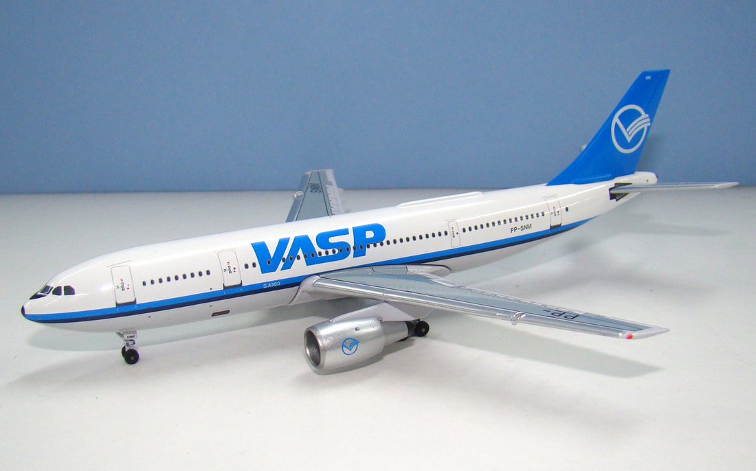 VASP Airbus A300B2-203 PP-SNM Aeroclassics 1:400 Scale Model Airliner