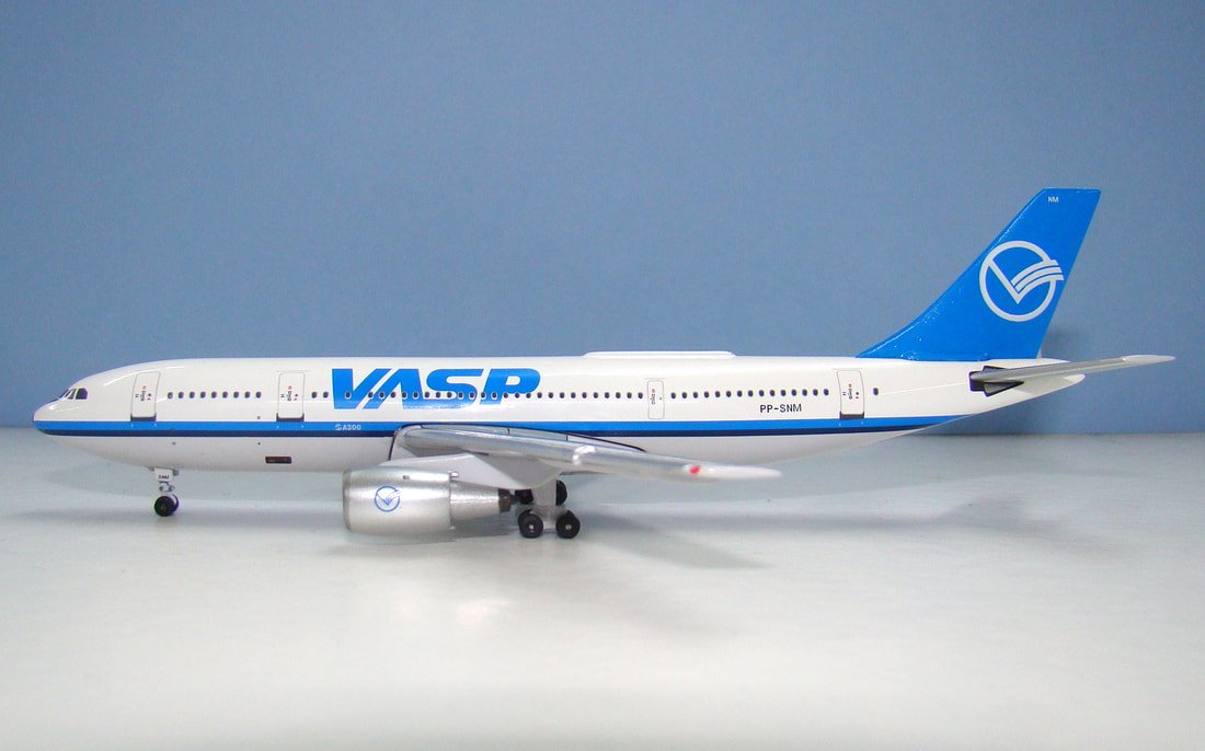 VASP Airbus A300B2-203 PP-SNM Aeroclassics 1:400 Scale Model Airliner