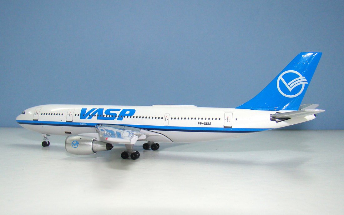 VASP Airbus A300B2-203 PP-SNM Aeroclassics 1:400 Scale Model Airliner