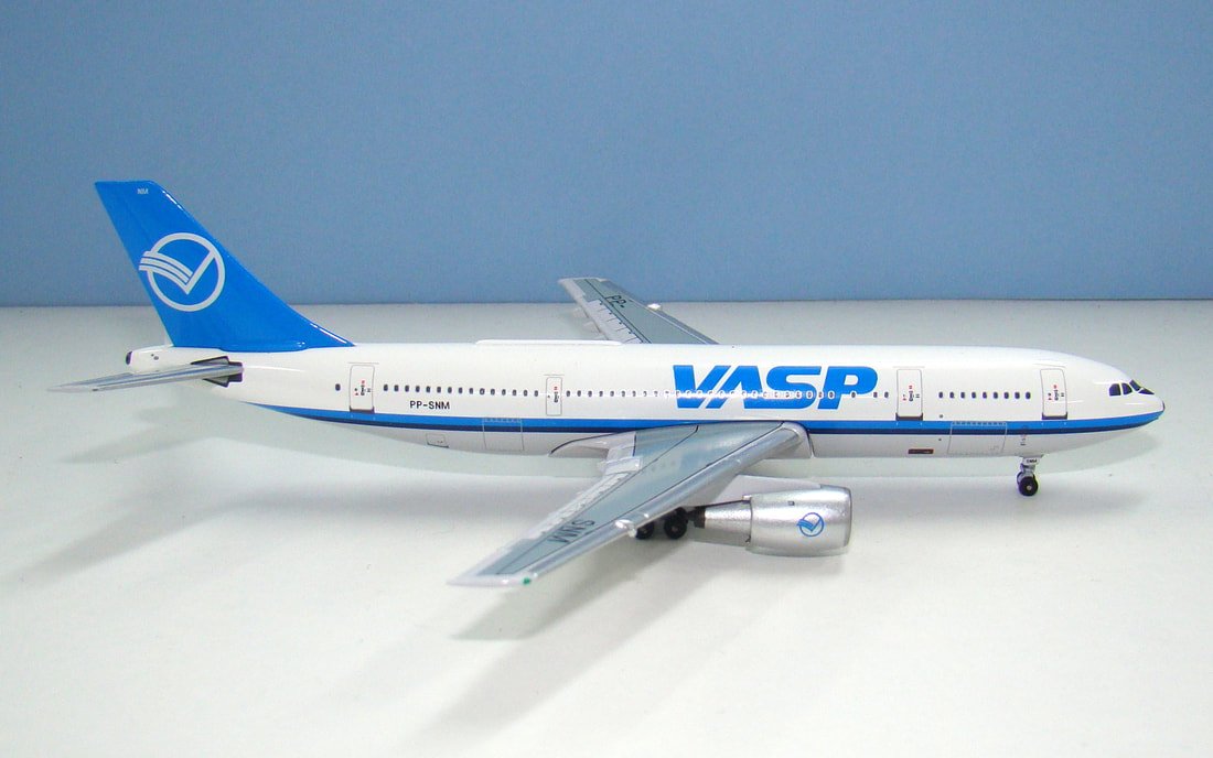 VASP Airbus A300B2-203 PP-SNM Aeroclassics 1:400 Scale Model Airliner