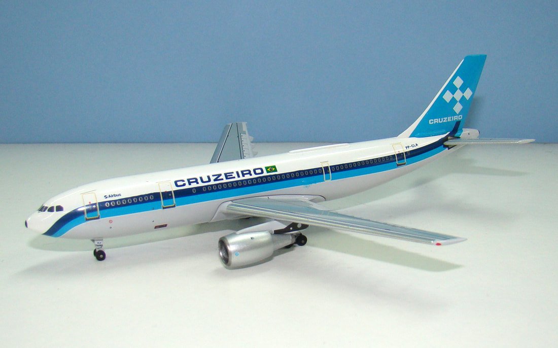 Cruzeiro do Sul Airbus A300B4-203 PP-CLA Aeroclassics 1:400 Scale Model Airliner