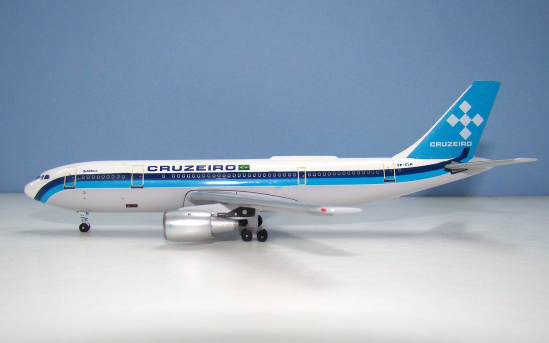 Cruzeiro do Sul Airbus A300B4-203 PP-CLA Aeroclassics 1:400 Scale Model Airliner
