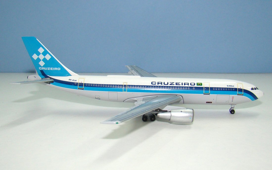 Cruzeiro do Sul Airbus A300B4-203 PP-CLA Aeroclassics 1:400 Scale Model Airliner