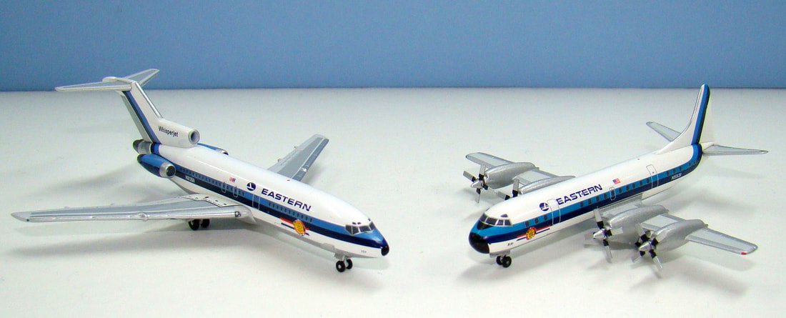 Eastern Bicentennial Boeing 727-100 & Lockheed Electra Aeroclassics 1:400 Scale Model Airliners