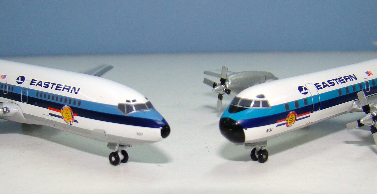 Eastern Bicentennial Boeing 727-100 & Lockheed Electra Aeroclassics 1:400 Scale Model Airliners