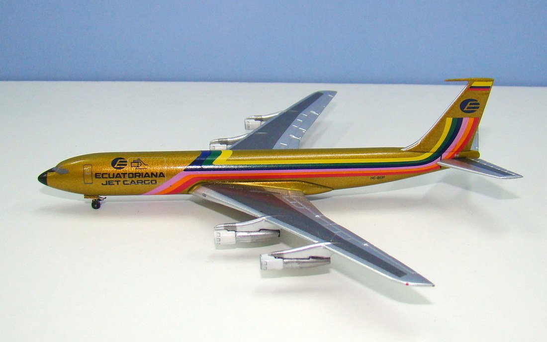 Ecuatoriana Boeing 707-321C HC-BGP Aeroclassics 1:400 Scale Model Airliner