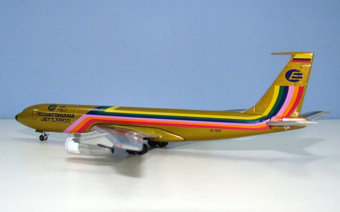 Ecuatoriana Boeing 707-321C HC-BGP Aeroclassics 1:400 Scale Model Airliner