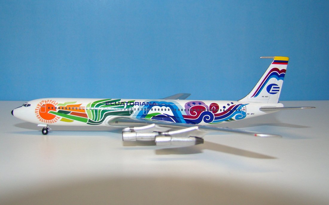 Ecuatoriana Boeing 707-321B HC-BFC Aeroclassics 1:400 Scale Model Airliner