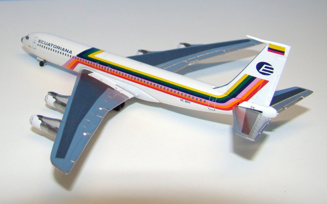 Ecuatoriana Boeing 707-321 HC-BHY Aeroclassics 1:400 Scale Model Airliner