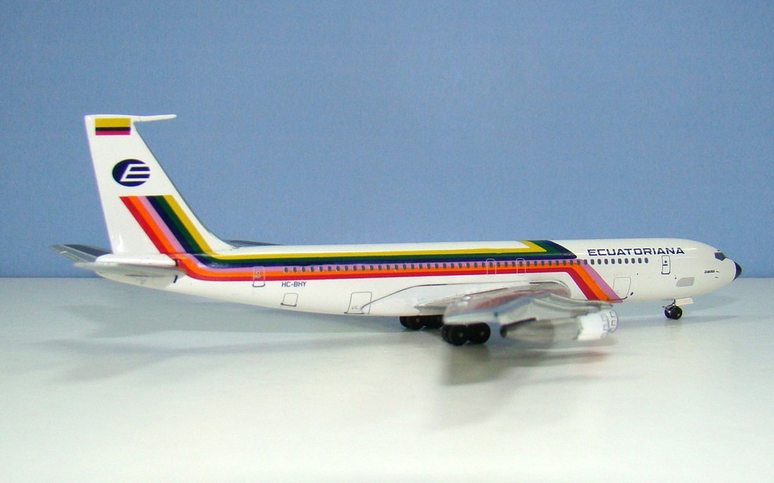 Ecuatoriana Boeing 707-321 HC-BHY Aeroclassics 1:400 Scale Model Airliner