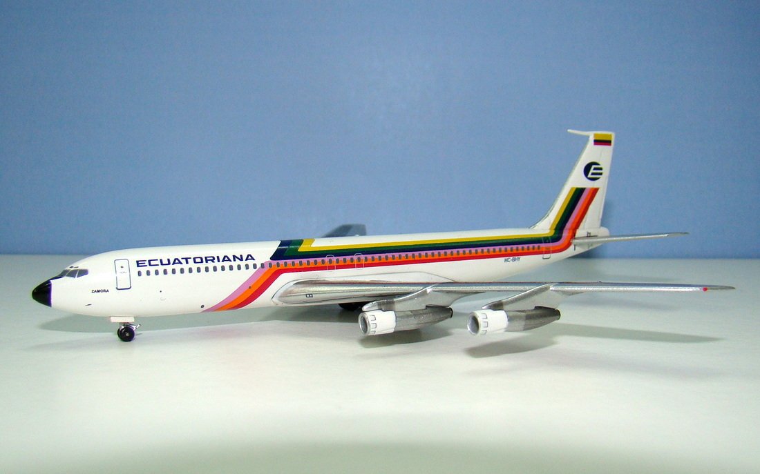 Ecuatoriana Boeing 707-321 HC-BHY Aeroclassics 1:400 Scale Model Airliner
