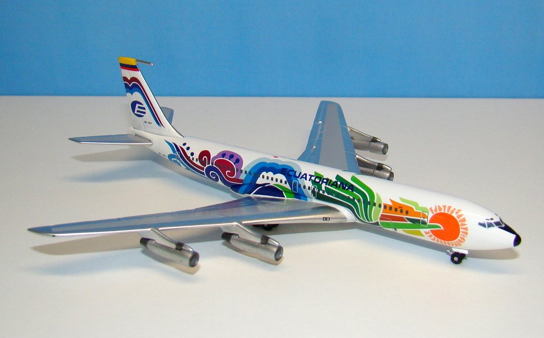 Ecuatoriana Boeing 707-321B HC-BFC Aeroclassics 1:400 Scale Model Airliner