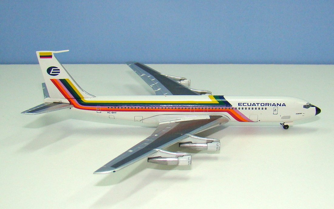 Ecuatoriana Boeing 707-321 HC-BHY Aeroclassics 1:400 Scale Model Airliner