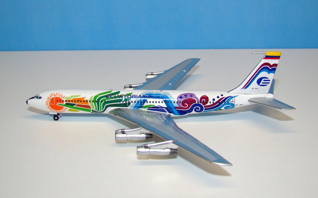Ecuatoriana Boeing 707-321B HC-BFC Aeroclassics 1:400 Scale Model Airliner