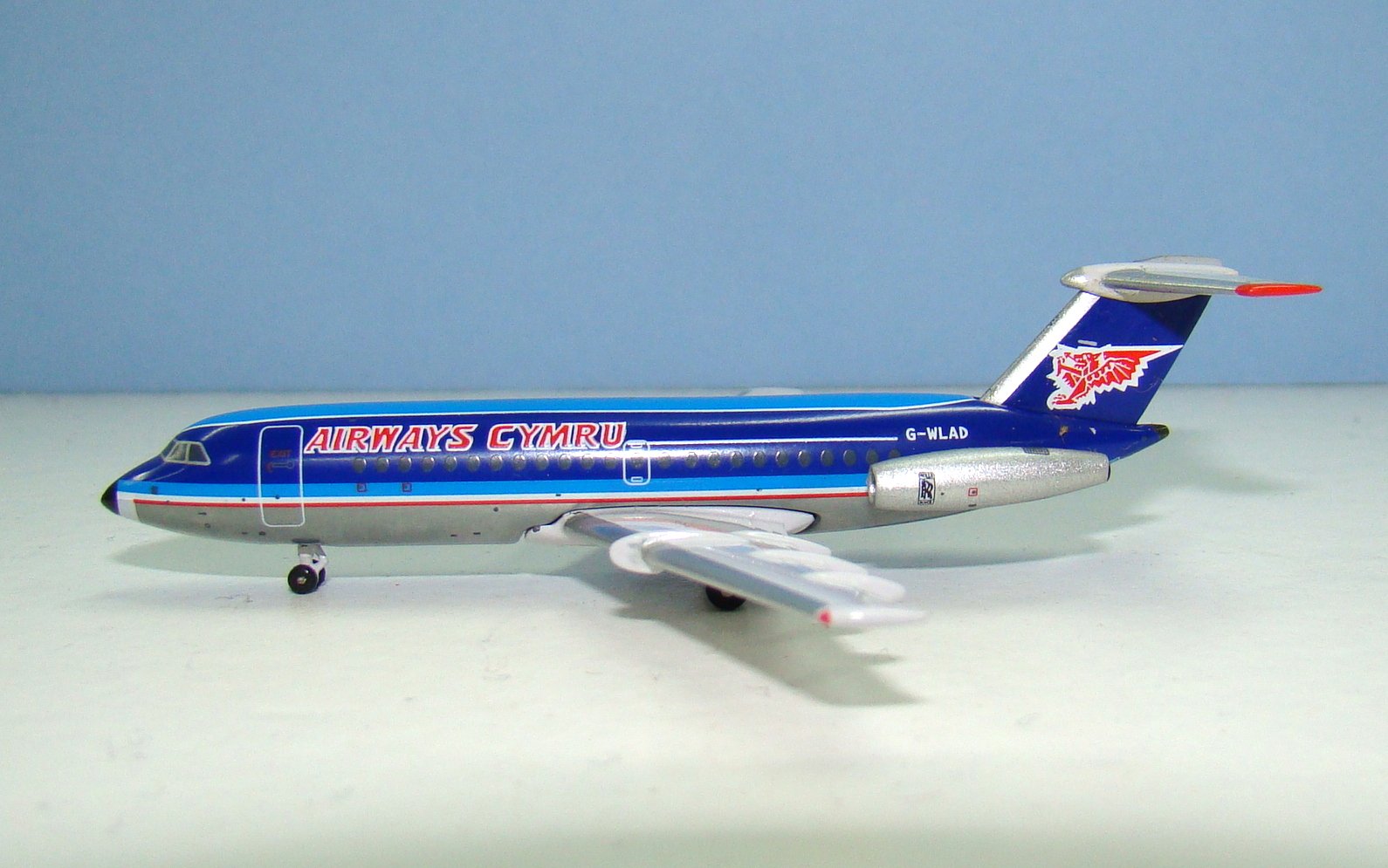 Airways International Cymru BAC One-Eleven 304AX G-WLAD Aeroclassics 1:400 Scale Model Airliner