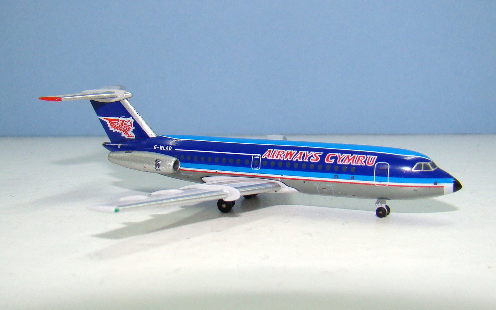 Airways International Cymru BAC One-Eleven 304AX G-WLAD Aeroclassics 1:400 Scale Model Airliner