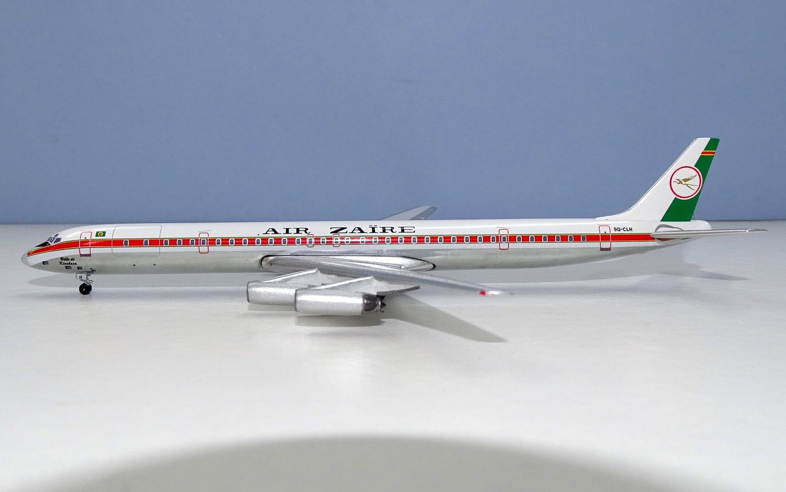 Air Zaire Douglas DC-8-63CF 9Q-CLH Aeroclassics 1:400 Scale Model Airliner
