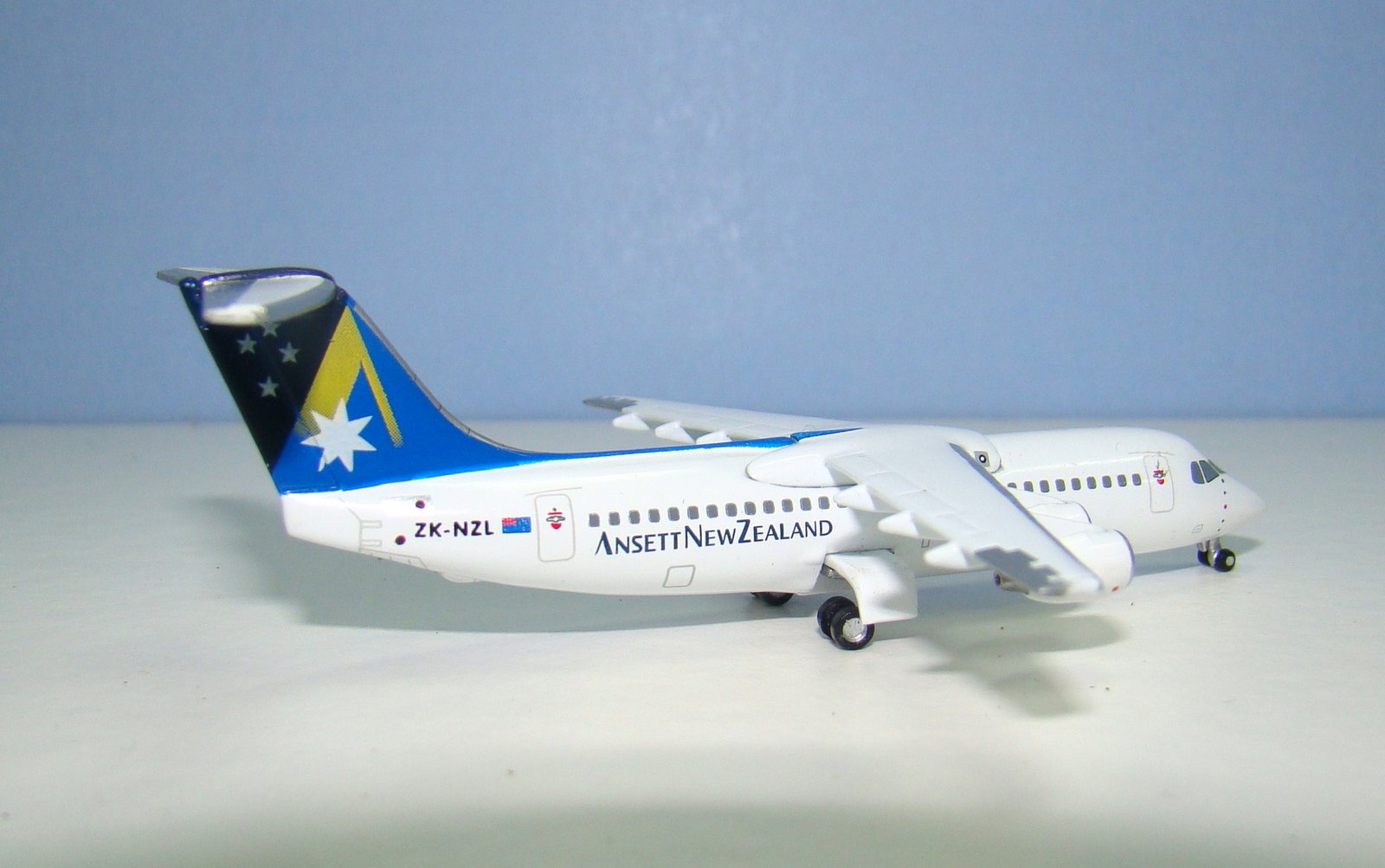 Ansett New Zealand BAE 146-300 ZK-NZL Jet-X 1:400 Scale Model Airliner
