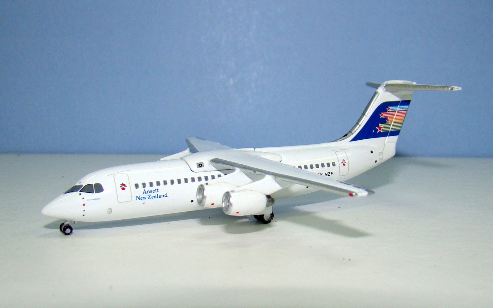 Ansett New Zealand BAE 146-300 ZK-NZF Jet-X 1:400 Scale Model Airliner
