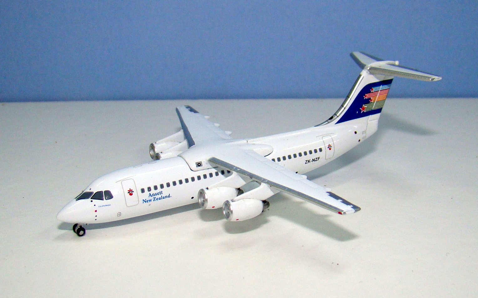 Ansett New Zealand BAE 146-300 ZK-NZF Jet-X 1:400 Scale Model Airliner