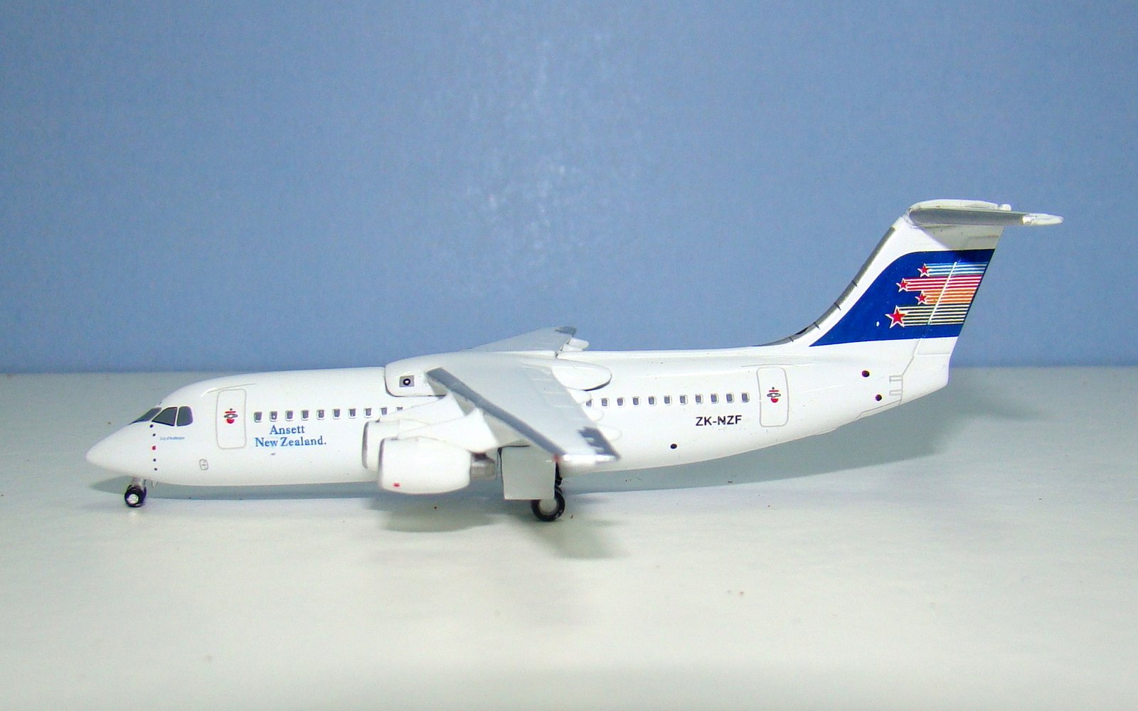Ansett New Zealand BAE 146-300 ZK-NZF Jet-X 1:400 Scale Model Airliner