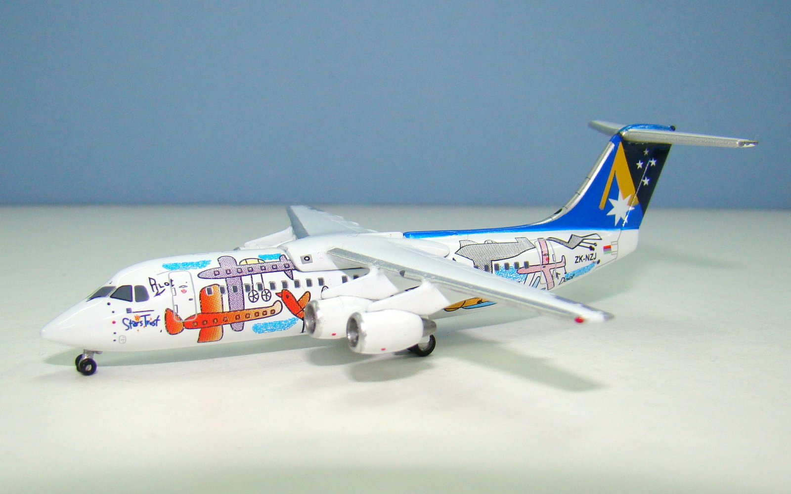 Ansett New Zealand British Aerospace BAE-146-300 ZK-NZJ Jet-X 1:400 Scale Model Airliner