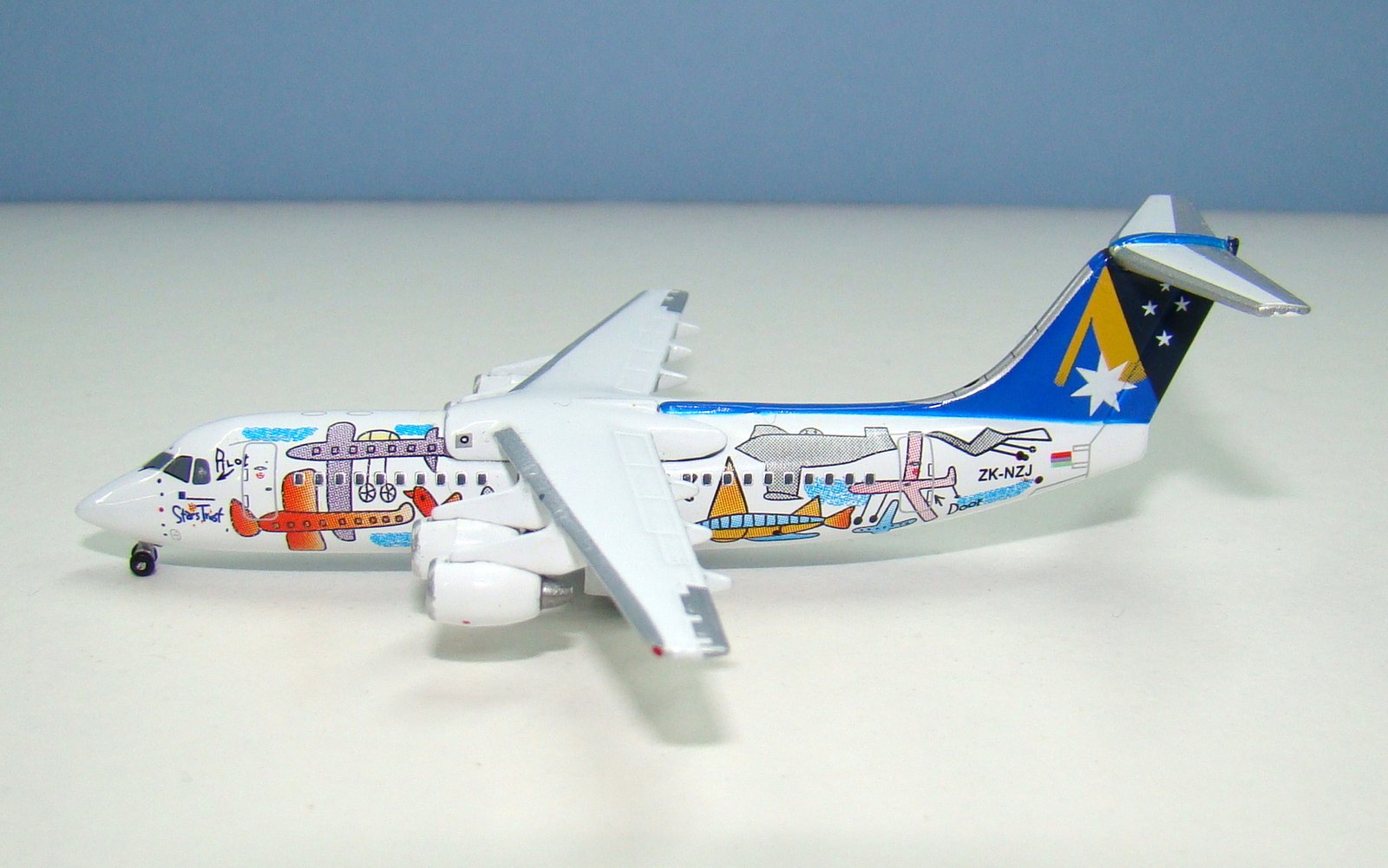 Ansett New Zealand British Aerospace BAE-146-300 ZK-NZJ Jet-X 1:400 Scale Model Airliner