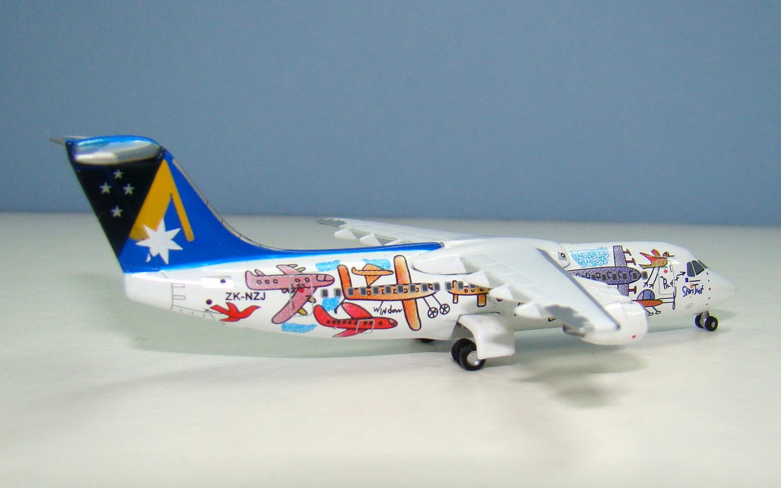 Ansett New Zealand British Aerospace BAE-146-300 ZK-NZJ Jet-X 1:400 Scale Model Airliner