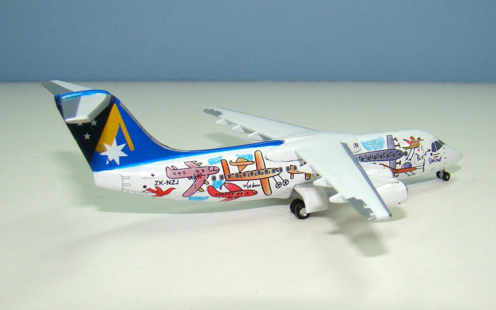Ansett New Zealand British Aerospace BAE-146-300 ZK-NZJ Jet-X 1:400 Scale Model Airliner