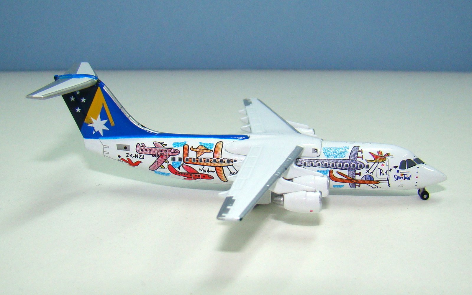 Ansett New Zealand British Aerospace BAE-146-300 ZK-NZJ Jet-X 1:400 Scale Model Airliner