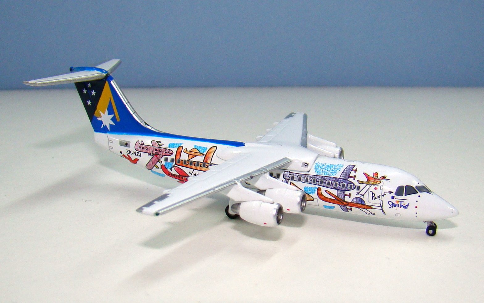 Ansett New Zealand British Aerospace BAE-146-300 ZK-NZJ Jet-X 1:400 Scale Model Airliner