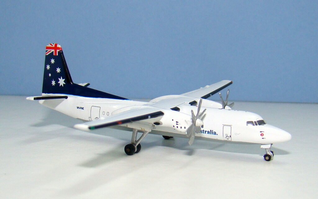 Ansett Australia Fokker 50 VH-FNE JC Wings 1:400 Scale Model Airliner