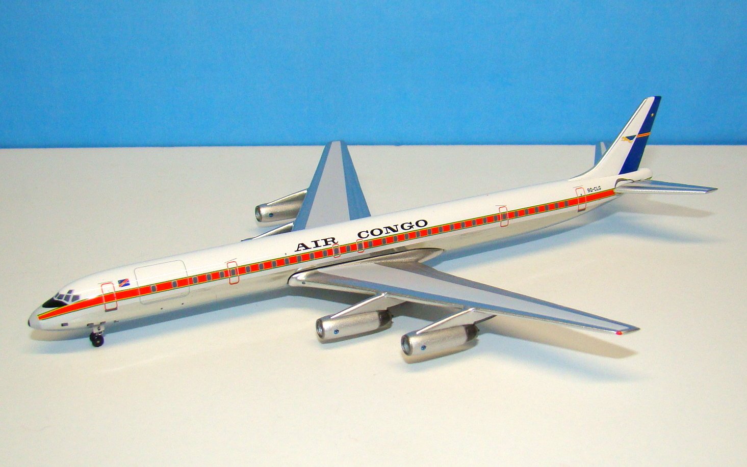 Air Congo Douglas DC-8-63CF 9Q-CLH Aeroclassics 1:400 Scale Model Airliner