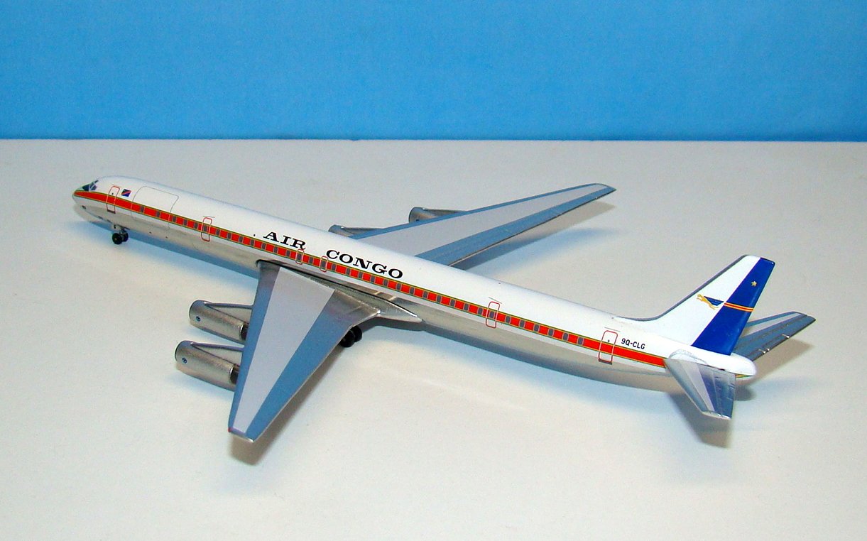 Air Congo Douglas DC-8-63CF 9Q-CLH Aeroclassics 1:400 Scale Model Airliner
