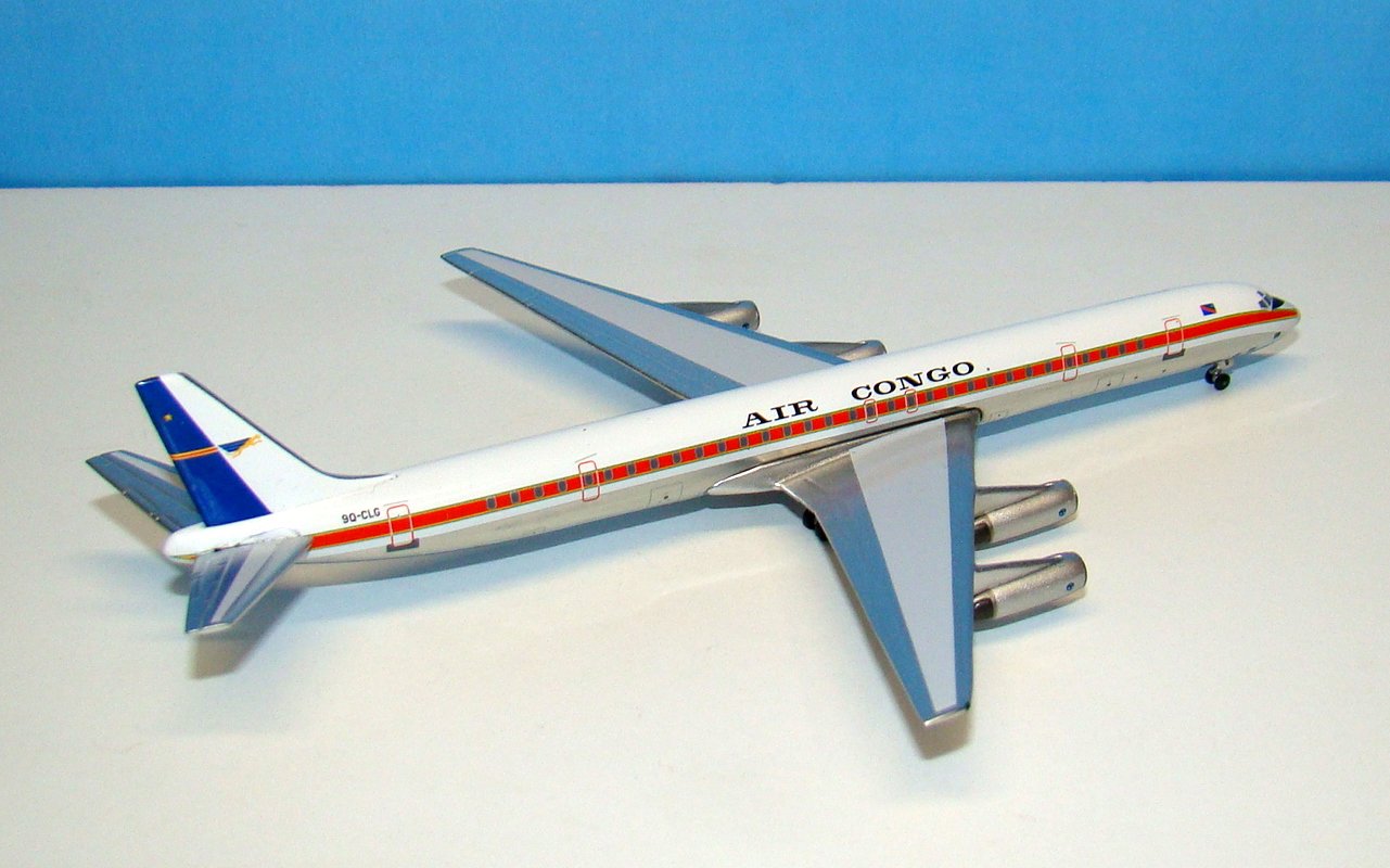 Air Congo Douglas DC-8-63CF 9Q-CLH Aeroclassics 1:400 Scale Model Airliner