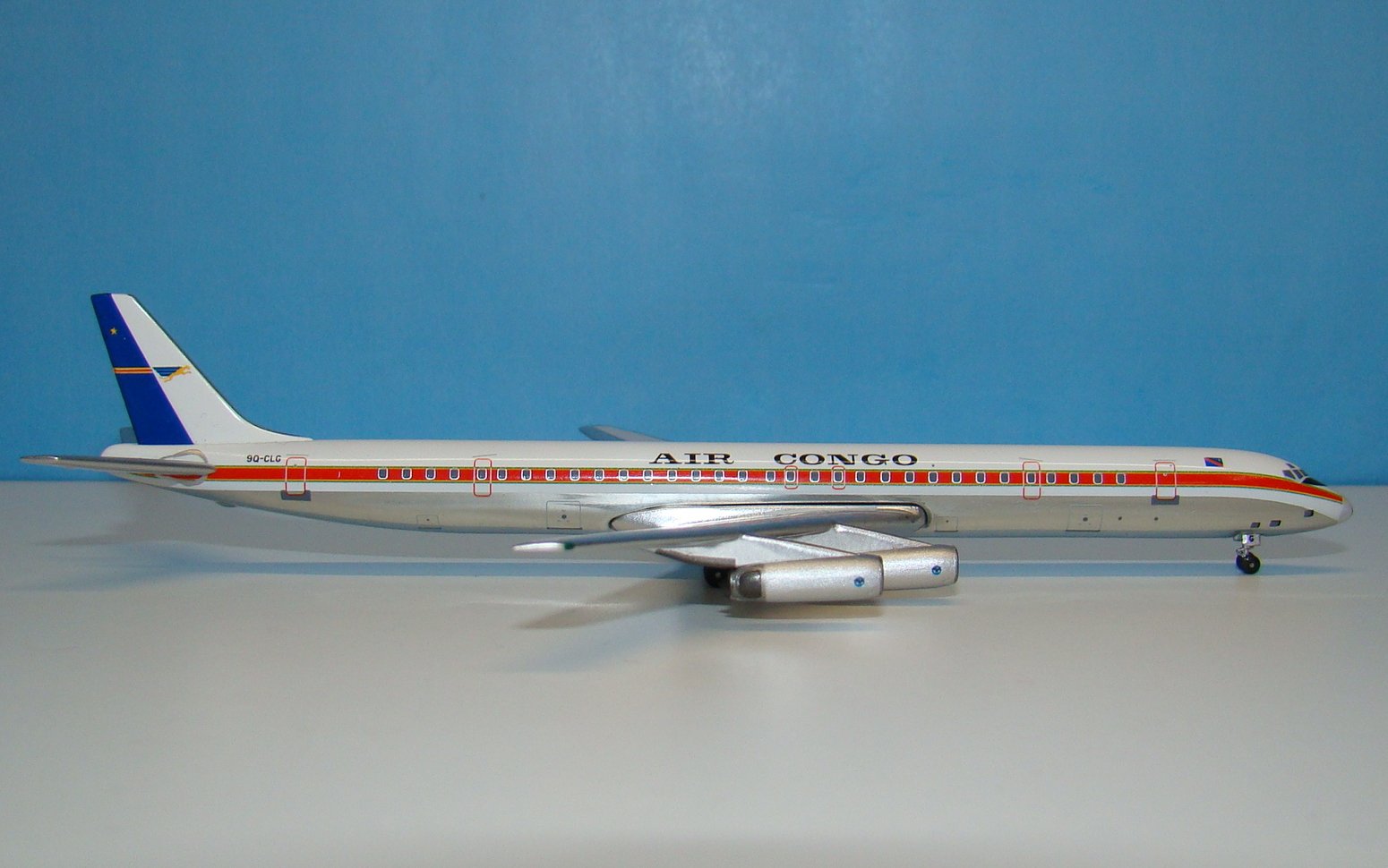 Air Congo Douglas DC-8-63CF 9Q-CLH Aeroclassics 1:400 Scale Model Airliner