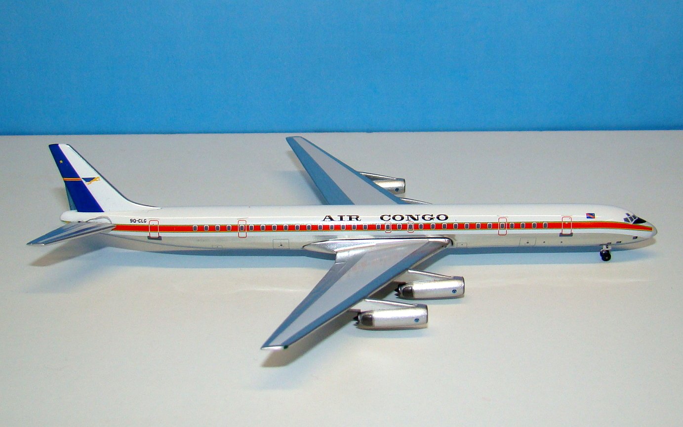 Air Congo Douglas DC-8-63CF 9Q-CLH Aeroclassics 1:400 Scale Model Airliner