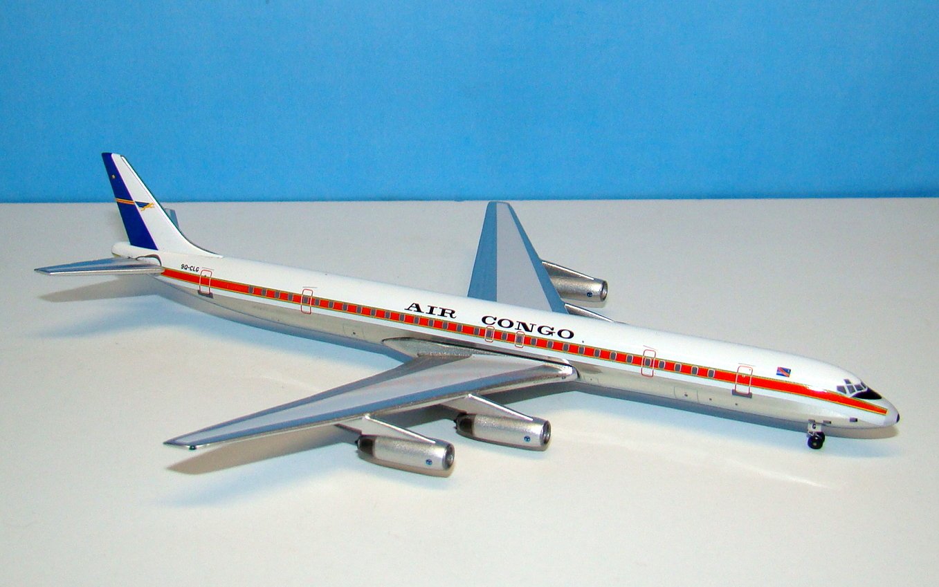 Air Congo Douglas DC-8-63CF 9Q-CLH Aeroclassics 1:400 Scale Model Airliner