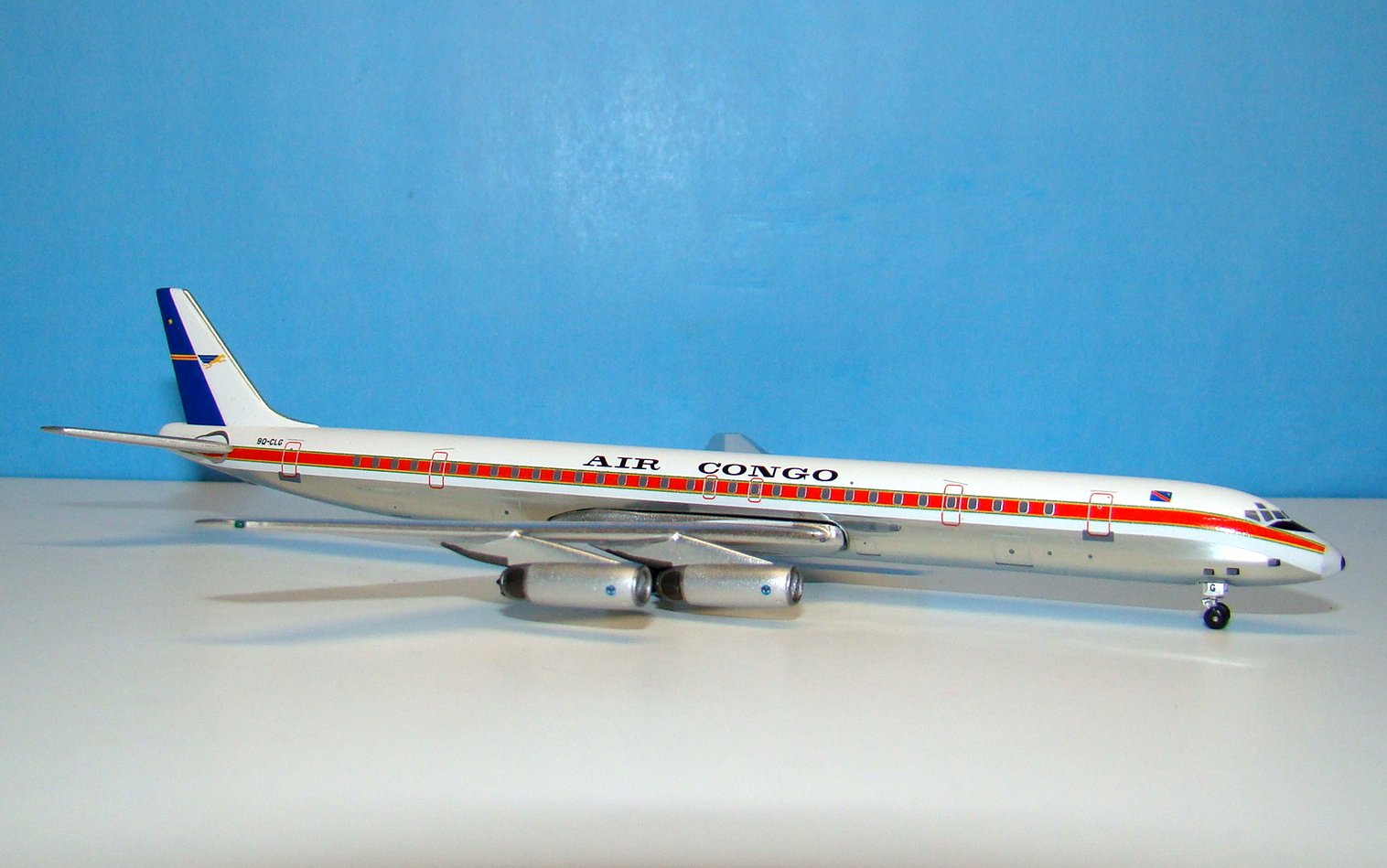 Air Congo Douglas DC-8-63CF 9Q-CLH Aeroclassics 1:400 Scale Model Airliner