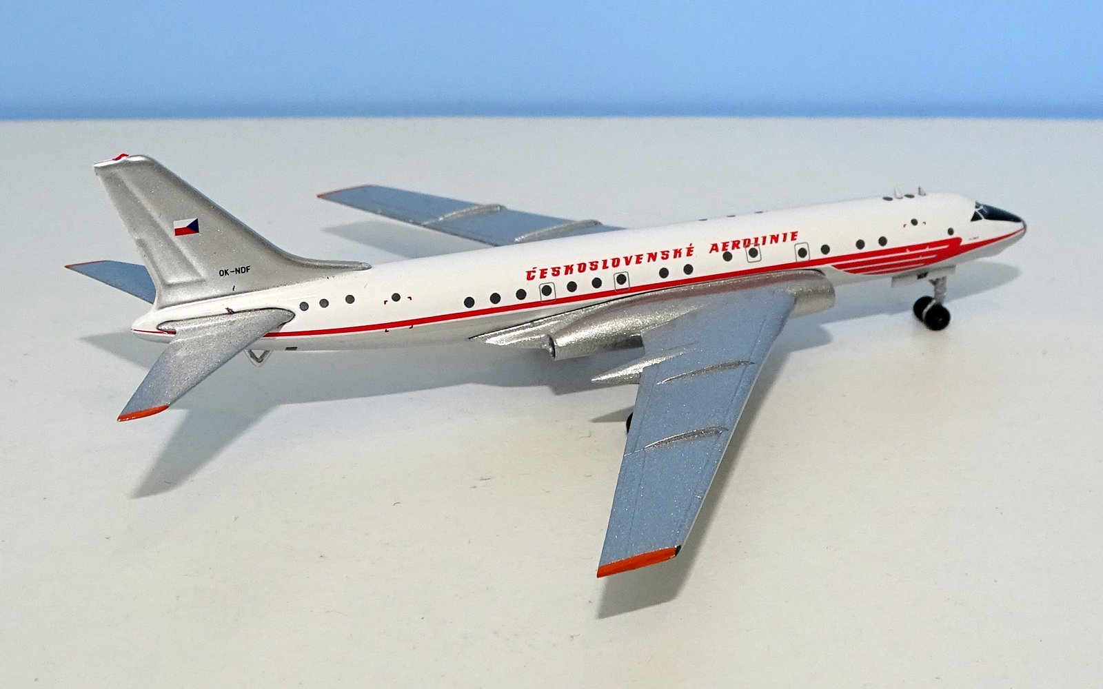 CSA Tupolev Tu-104A OK-NDF 'Fake Alitalia DC-8 Clrs' - 1:400 Scale by Retro Models