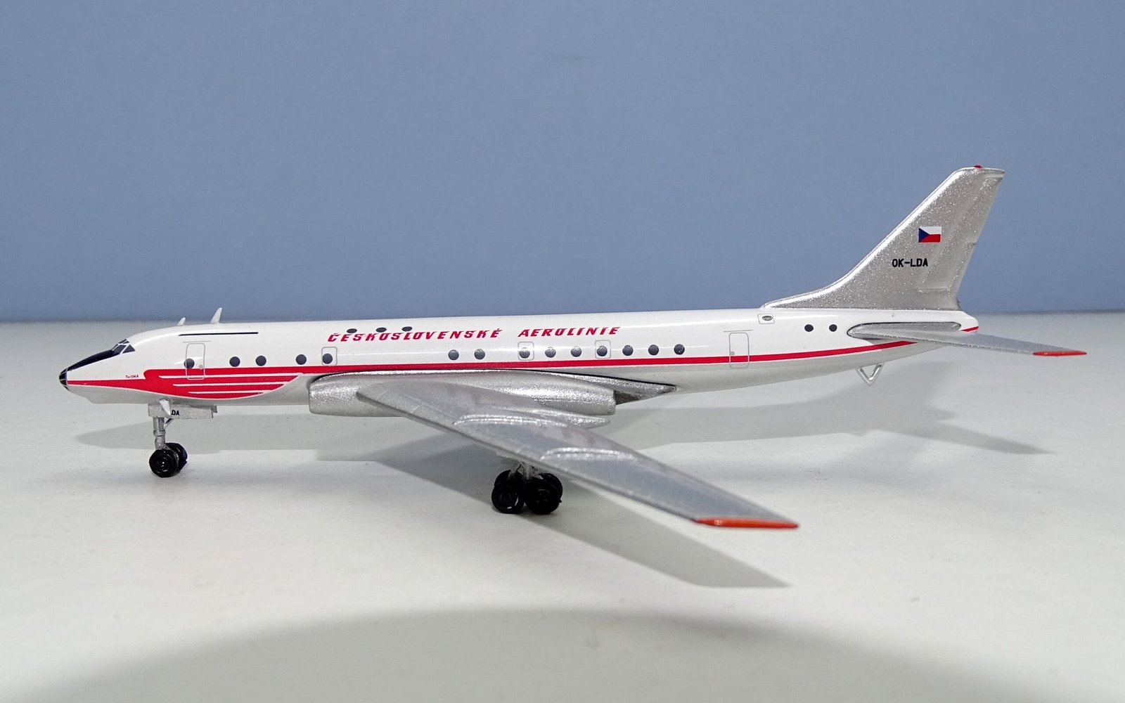 CSA Tupolev Tu-104A OK-LDA - 1:400 Scale by Retro Models