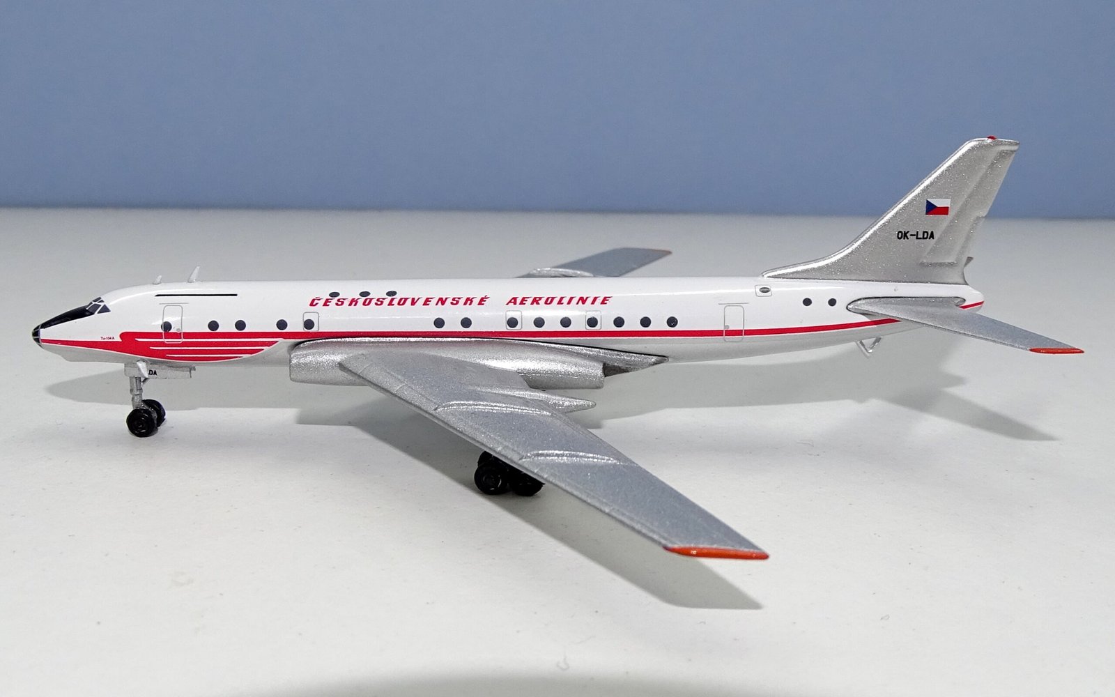 CSA Tupolev Tu-104A OK-LDA - 1:400 Scale by Retro Models