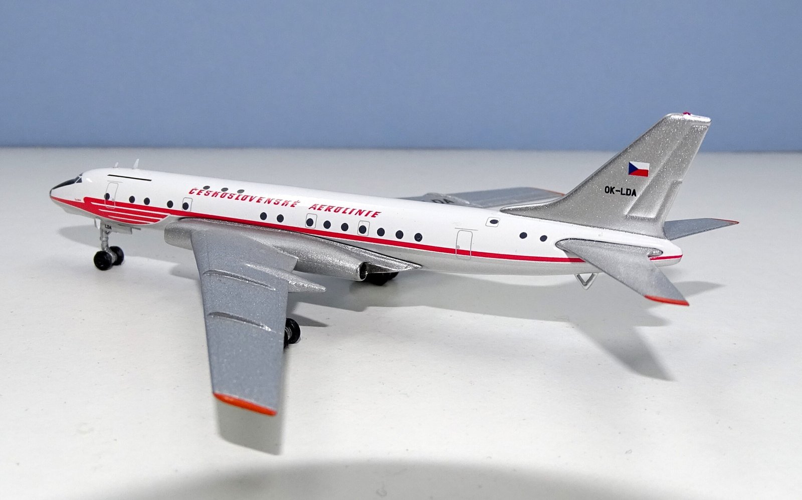 CSA Tupolev Tu-104A OK-LDA - 1:400 Scale by Retro Models