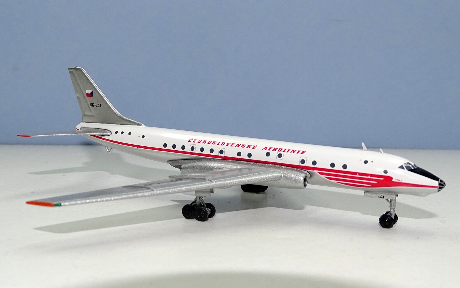 CSA Tupolev Tu-104A OK-LDA - 1:400 Scale by Retro Models
