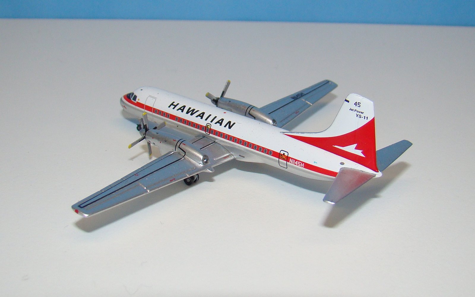 Hawaiian Airlines NAMC YS-11 N1145H Gemini Jets 1:400 Scale Model Airliner