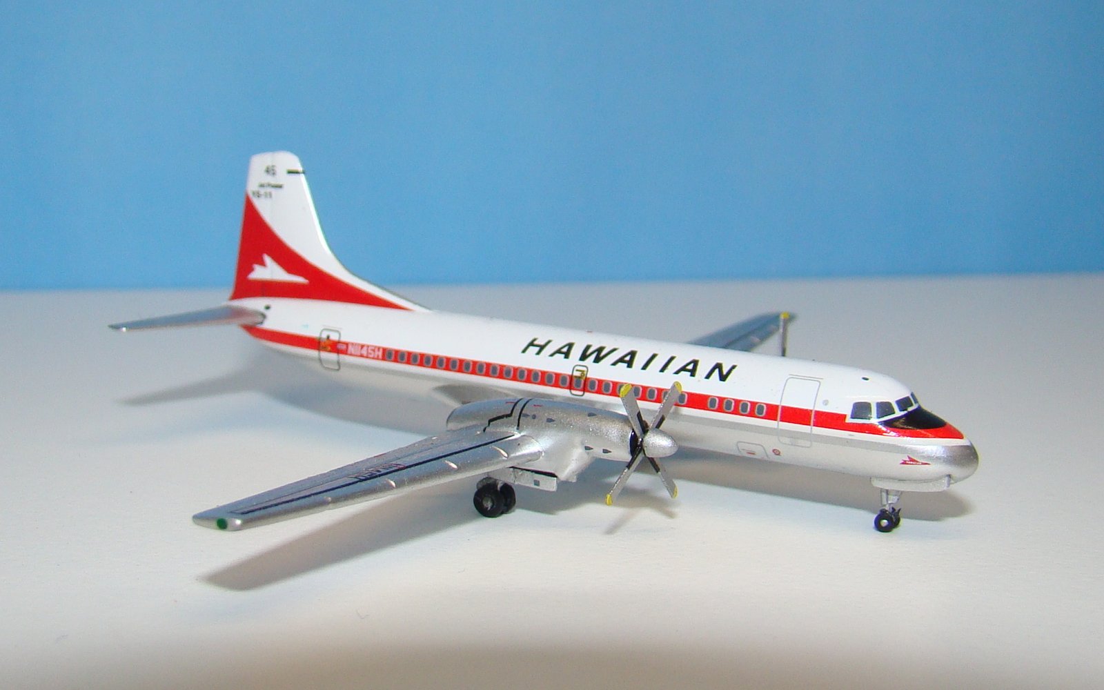 Hawaiian Airlines NAMC YS-11 N1145H Gemini Jets 1:400 Scale Model Airliner